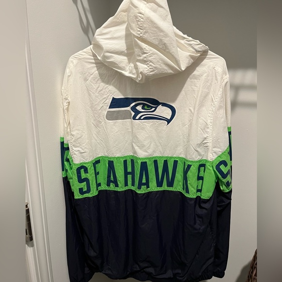 NFL Seahawks Windbreaker with quarter zip medium - Picture 3 of 3
